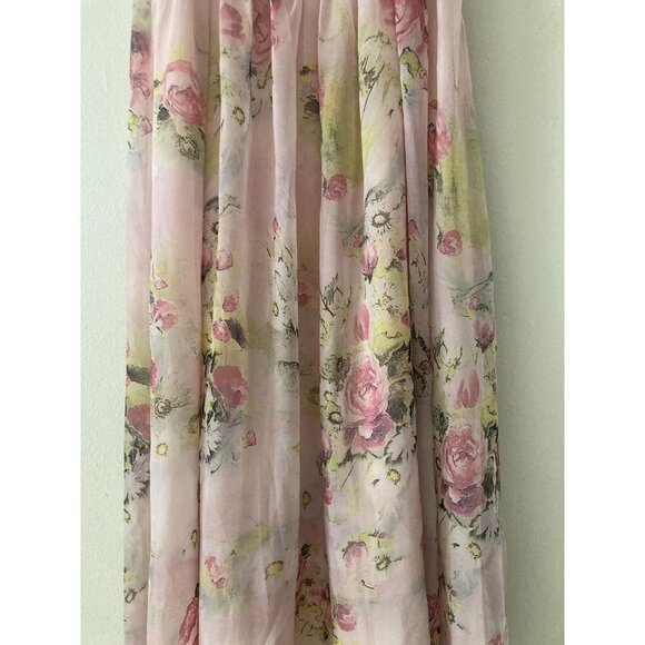 H.J.W. size L/M  coquette floral Spring Summer dress Cottage Core fairy tree - Picture 5 of 9